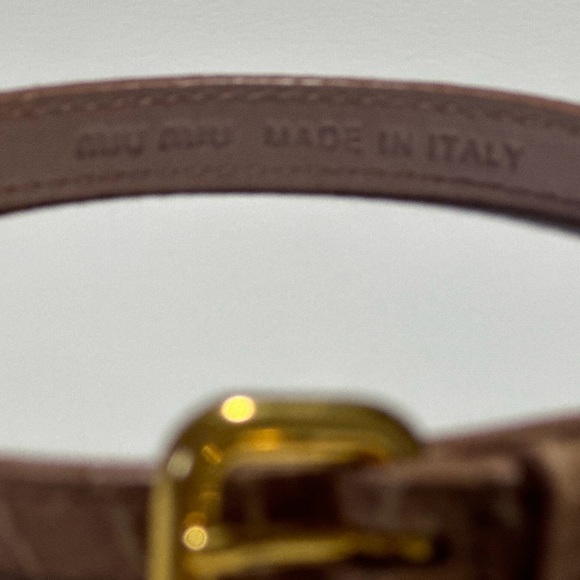 Authentic miu miu heart bracelet leather - Picture 13 of 14